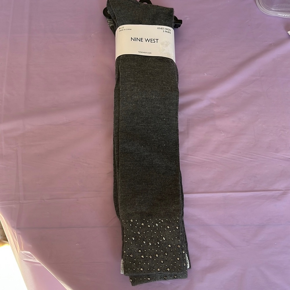 3 pack Knee High Socks by Nine West *BRAND NEW*